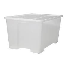 Samla Box With Lid Transparent Shop Here Ikea Ikea Ikea Samla Plastic Storage Bins