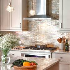 Flood Light Into Your Kitchen Design With An Iridescent Backsplash Like This One From So Kitchen Backsplash Kitchen Backsplash Designs Kitchen Tiles Backsplash