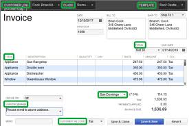 Quickbooks Invoice Forms Invoice Template Quickbooks Online Online Invoicing