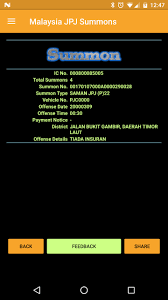 Cara semak saman polis trafik, jpj dan aes secara online dan sms. Malaysia Jpj Summons For Android Apk Download