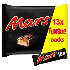 Snickers, fun size bar, 95, 12, 5. Mars Fun Size 13 Pack 250g Tesco Groceries