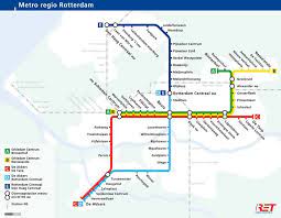 Randstadrail The Hague Metro Map Netherlands Rotterdam Metro Subway Map Metro Map