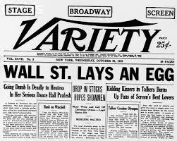 It's also used to refer to stock market crashes in 1929, 2008, and 2020. The Stock Market Crash Of 1929 And The Beginning Of The Great Depression