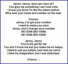 He used to say he wrote the number on a bathroom wall and he and jenny laughed. 86753o9 Song Bedliner