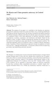 A senior us intelligence official has labeled china the biggest threat to democracy and freedom the case study of hong kong offers comparative observations about china's exporting autocracy across. Pdf Do Russia And China Promote Autocracy In Central Asia