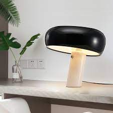 This coffee table is chicness goals. Simple Italian Marble Table Lamp Mushroom White Black Hat Table Light For Hotel Reading Room Fashion Study Home Lighting Ta045 Desk Lamps Aliexpress