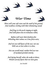 War Time Wild Plum Tree War Poetry