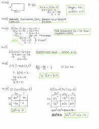 Cpm Cca Algebra Chapter 4 Homework Answer Keys By Mrs Stafford S Math Shack