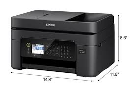 Impresora de inyección de tinta 4 en 1 compacta y diseñada para oficinas domésticas y pequeñas que incorpora alimentador automático de documentos, una gran pantalla epson event manager, utilidad epson fax, epson scan 2, epson scansmart, epsonnet config. Workforce Wf 2850 All In One Printer Inkjet Printers For Work Epson Us