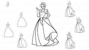 6 métodos para aprender a dibujar manos paso a paso. Como Dibujar A Lapiz A Cenicienta En Un Vestido De Baile