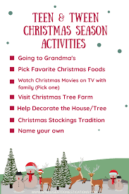 Ahead, shop the best christmas gifts for teenage girls. Tween Teen Christmas Activities Intelligent Domestications