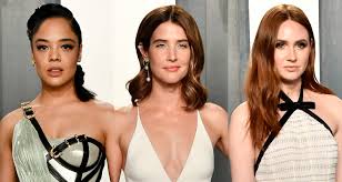 Karen sheila gillan is a scottish actress and filmmaker. Marvel Stars Tessa Thompson Cobie Smulders Karen Gillan Attend Vanity Fair Oscar Party 2020 2020 Oscars Parties Cobie Smulders Karen Gillan Taran Killam Tessa Thompson Just Jared