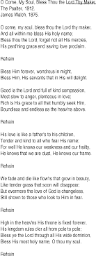 Erastus sabdono) lirik dan kunci lagu ku percaya janjimu (ndc worship) lirik dan kunci lagu jadikan hatiku istana cintamu (anastasya mia & jm production) Bless The Lord Oh My Soul Lyrics Pdf Download