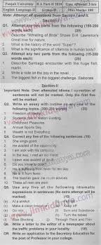 Past Paper 2018 Punjab University B A Part Ii English Language Ii Compulsory Group 2 Past Papers English Ii Words