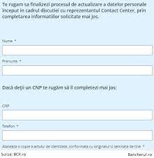 Bancherul Contractul Cu Banca Pe Intelesul Tuturor Actualizarea Datelor Personale