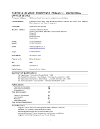 Maybe you would like to learn more about one of these? Pdf Curriculum Vitae Prof Mafongoya Nrf