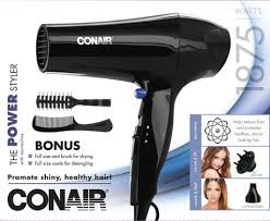 Ions promote shiny, conditioned, healthy hair! Conair Hair Dryer With Comb Www Macj Com Br