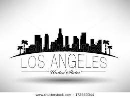 Modern Los Angeles City Skyline Design Skyline Drawing Skyline Tattoo Skyline Design