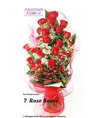 Garantiamo la consegna del mazzo di fiori nella stessa giornata purchè gli. Mazzo 7 Rose Rosse Passionefiori It Fiori Freschi A Casa Tua