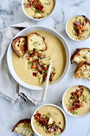 Creamy Potato Soup With Crisped Prosciutto Honey Street In 2020 Creamy Potato Soup Creamy Potato Potato Soup