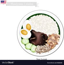 Dibungkus dengan daun pisang berisi lauk tumis teri pedas. Download Gambar Lukisan Nasi Lemak Gambar Makanan