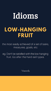 Low Hanging Fruit English Vocabulary Words English Idioms English Phrases