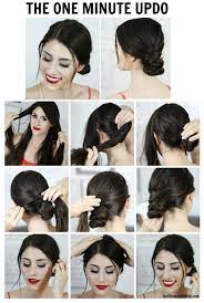 This flipped ponytail was inspired by. The One Minute Updo Super Simple Hairstyles Easy Hairstyles Short Hair Styles Easy Easy And Beautiful Hairstyles