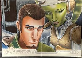 2022 Topps Star Wars Masterwork Pano Sketch Hera Kanan Cisco Rivera 1/1