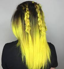 Black And Yellow Hair Color 40 Two Tone Hair Styles Yellow Hair Color Yellow Hair Dye Hair Styles