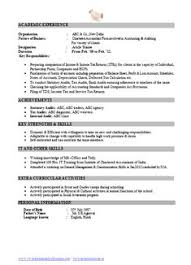 Best Chartered Accountant Resume Sample Doc with Experience (1 ...