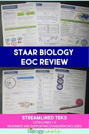 This study guide is designed to help students. Staar Biology Eoc Review For Texas This Is A Growing Bundle That Will Include All 5 Teks Categories To Cover Y Biology Review Biology Lessons Teaching Biology