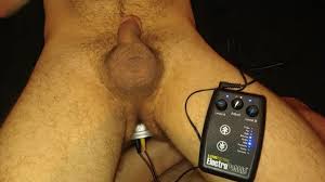 Stimming the Pup with Insertable E-Stim after Fucking his Tight Ass