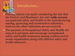 Factories and machinery (electric and passenger goods lift) regulations 1970 design, construction, installaton, testing <b>. Ppt Occupational Safety And Health Management Powerpoint Presentation Id 574737
