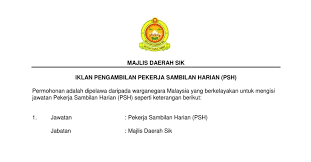 Jabatan perangkaan malaysia negeri pulau pinang aras 6 bangunan persekutuan jalan anson 10400 pulau pinang no. Jawatan Kosong Di Majlis Daerah Sik 2019 Jobcari Com Jawatan Kosong Terkini