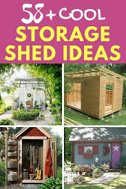 58 Cool Storage Shed Ideas For Your Garden Farmfoodfamily Storage Shed Shed Plans Large Sheds
