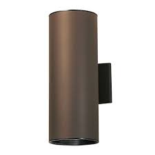 Discover kichler's landscape, outdoor & indoor lighting: Kichler Cylindrical Up Down Wall Wash With Two Led Bulbs 9246az 10w Led Destination Lighting