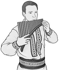 Nai Romanian Pan Pipes Grayscale Image Grayscale Percussion Musical Instruments