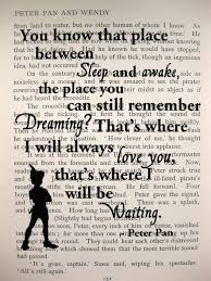 Peter Pan Wendy Book Page That S Where I Will Be Etsy Best Part Of Me Always Love You Printed Pages