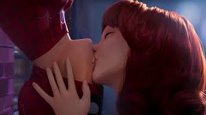 Bitten by a radioactive spider, his. Spider Man Into The Spider Verse Peter Parker Mary Jane Upside Down Kiss 4k 24595