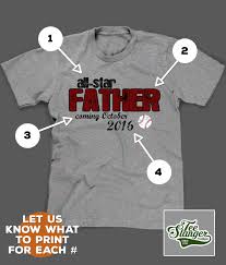 Add to front add to back. All Star Baseball Dad Personalized T Shirt Teeslanger