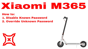 Xiaomi Mijia M365 Electric Scooter How To Disable Override The Password Youtube