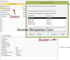 Ms Access Input Mask In Query Form Or Report Access Database Internet Phone Job Board