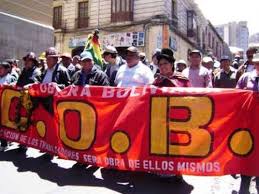 La tesis socialista de la COB y la toma de diarios