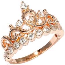 Design romantic gifts for love rose gold crown ring. Buy Rose Crown Ring With A Reserve Price Up To 63 Off