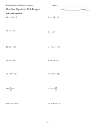 Determining correct equation parenthesis two step problems. Solve One Step Equations With Smaller Values Old Math Worksheets Algebra Onestep Equation Math One Step Equations Worksheets Worksheets Multiplication For 3rd Graders Free Math Help For Grade 10 Math Help Games