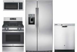 Custom Ge 2860 Stainless Steel 24 8 Cu Ft French Door Refrigerator Model Gne25jsks Kitchen Appliance Packages Appliance Packages Light Gray Cabinets
