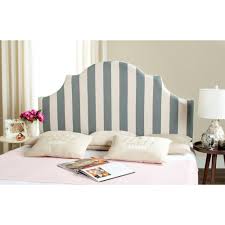 Black And White Striped Headboard Queen Safavieh Hallmar Grey And White Queen Headboard Mcr4680m Queen Size Headboard Panel Headboard Queen Headboard