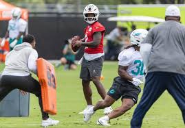 A new offense is being installed, and the quarterbacks and the playmakers  are just beginning to develop chemistry, so nobody is on solid footing in  the Miami Dolphins' new offense. Not even