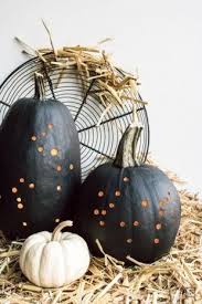 Schwarzer Sternbild Kurbis Zwo Ste Halloweendeko Kurbisse Anmalen Herbst Halloween
