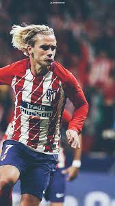 Antoine griezmann of atletico de madrid in action during the la liga match between club atletico de madrid and rc celta de vigo at wanda metropolitano on april 13, 2019 in madrid, spain. Jdesign On Twitter Atletico Madrid Antoine Griezmann Lock Screen Header Wallpaper